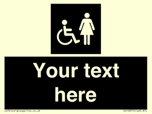 Custom information: black panel disabled and female